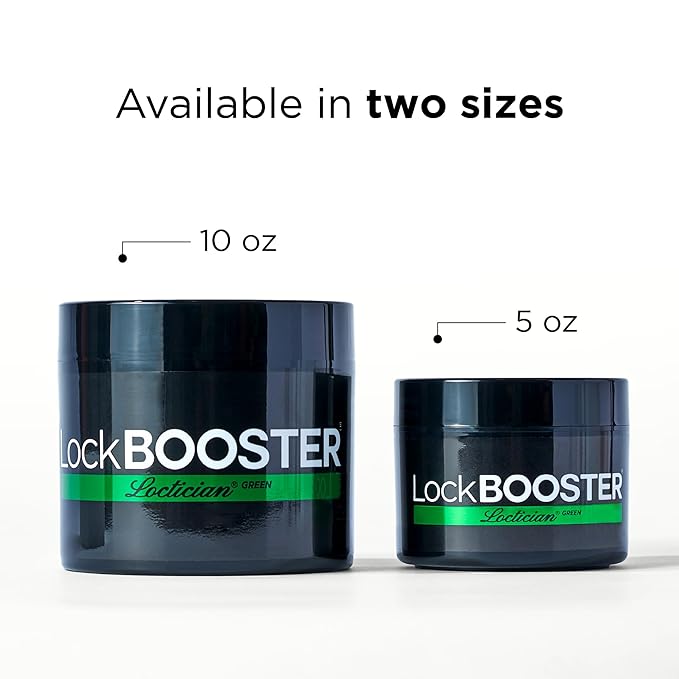Style Factor Lock BOOSTER Loctician Green 5 oz - Premium Pomade with Buriti & Avocado Oils Max Hold, Unscented, Clean, Expert Styling Gel for Locs, Twists, Braids for All Hair Types