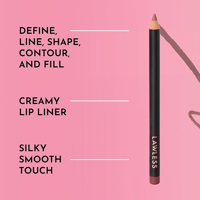 Lawless Women's Forget the Filler Definer Liner, Honey Rose, Pink, 0.04 Ounce