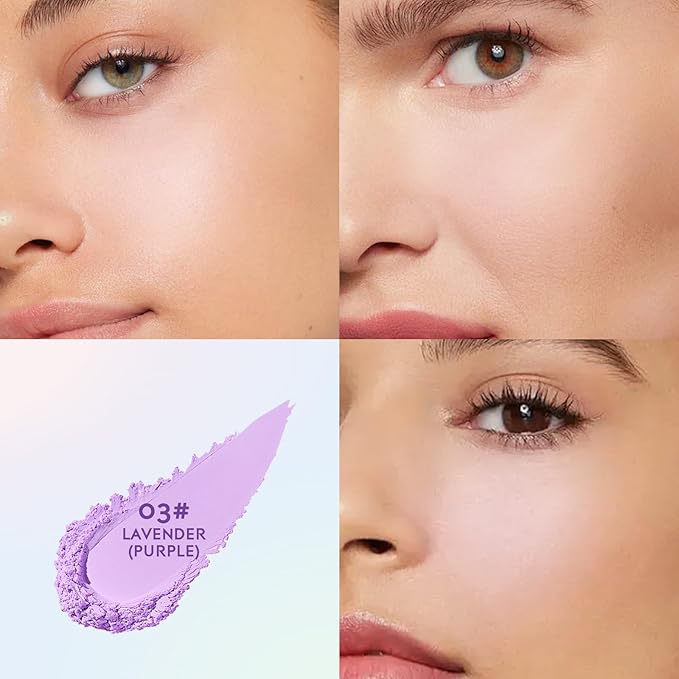 Vevivia Setting Powder - Creaseless Face Powder, Long Lasting Loose Powder Makeup with Blurring and Natural Finish, Loose Setting Powder for All Skin Types, Shine Control, Up to 24 Wear, Lavender