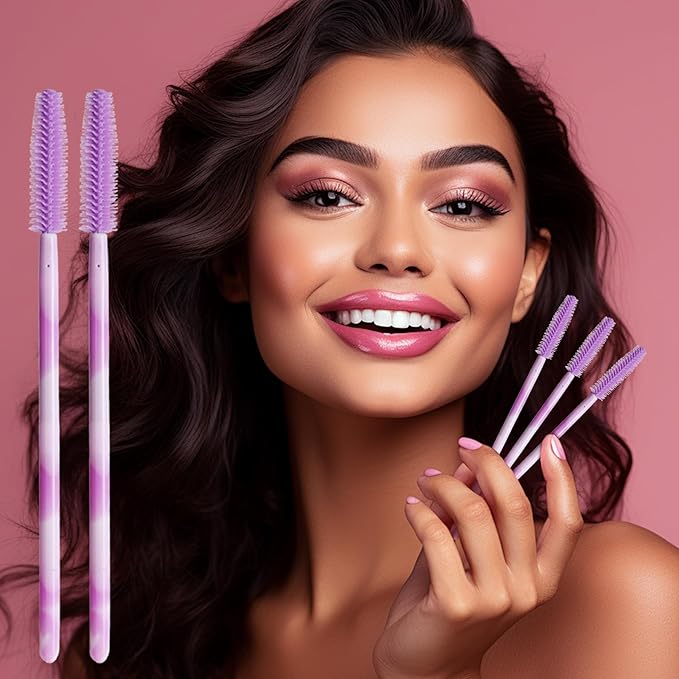 Disposable Silicone Eyelash Mascara Brushes Wands Applicator Eyebrow Brush Makeup Tool Kit Set Tool Bulk