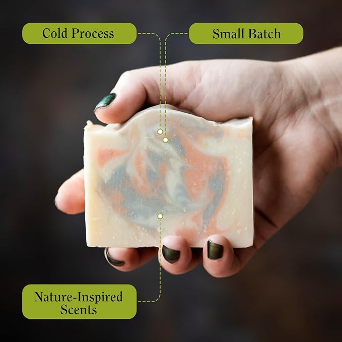 CompassSoap The Journey | Natural Bar Soap for Men & Women | Body & Face Soap Bar for Women and Men | Minimalist & Gentle Lather | Natural Bath Soap, Paraben & Phthalate Free | 5 oz, Pack of 2