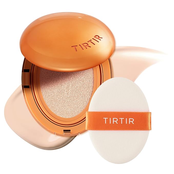 TIRTIR [*Mini Size Mask Fit Ai Filter Cushion Foundation | AI-Like Semi-Matte Finish - Up to 72-Hour Medium to Full Coverage Korean Make up Beauty, #17C Porcelain, 0.15 oz