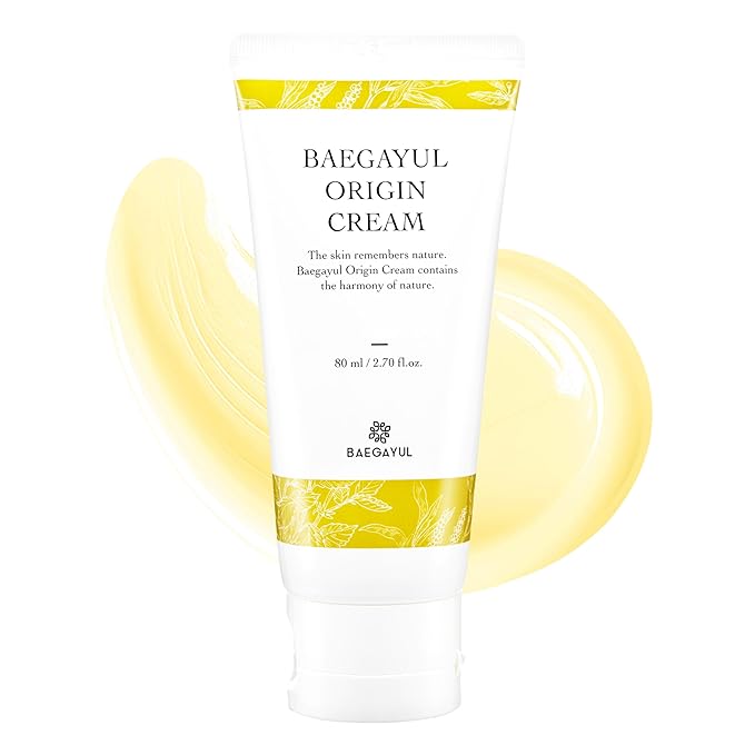 Origin Cream - Deep Hydration & Soothing Face Moisturizer with Propolis & Job’s Tears, Korean Skincare for Dry and Sensitive Skin, Herbal Facial Cream for All Skin Types (80ml, 2.71fl oz)