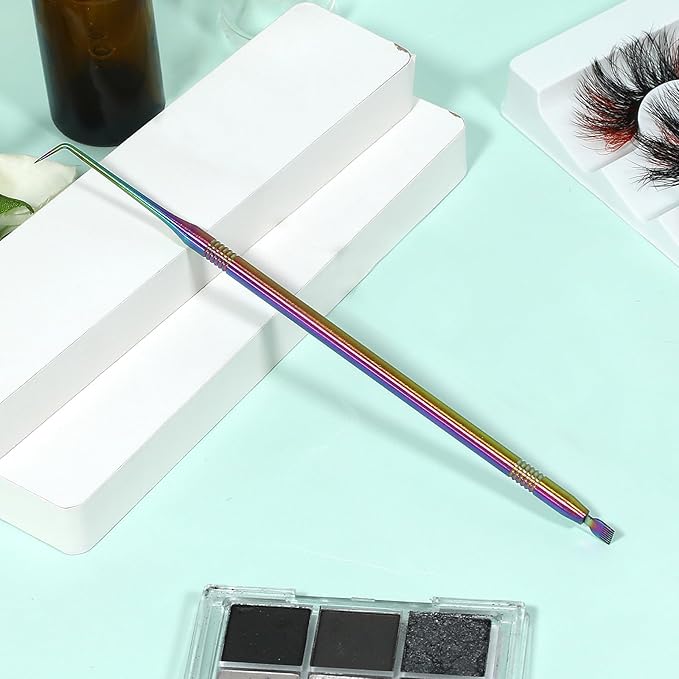 2 in 1 Lash Lift and Tint Kit, Stainless Steel Lash Separator Tool Metal Lash Lift Rod with Separation Comb Professional Lash Perm Kit Eyelash Perming and Tinting Supplies for Eyelash Extension