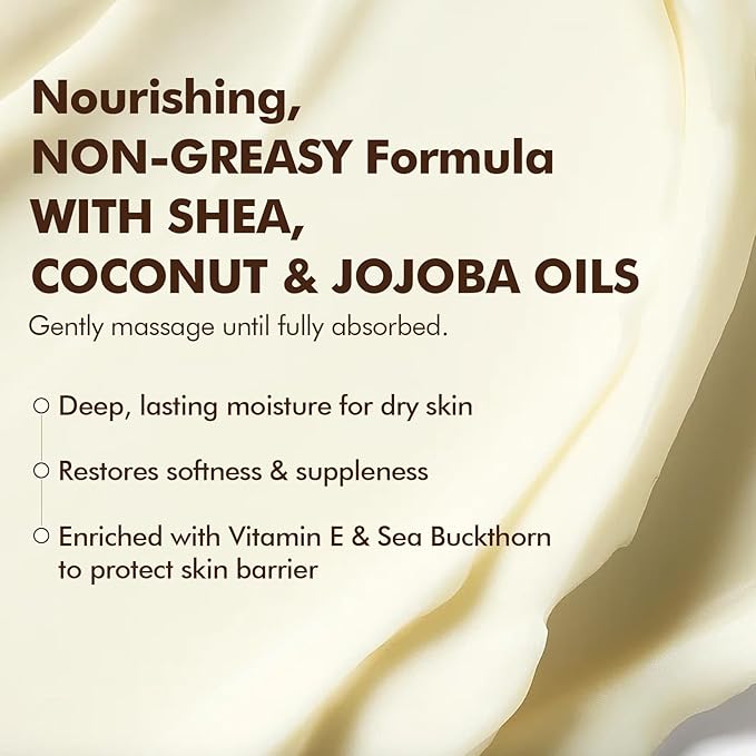 Natural Amor Vanilla Rose Body Butter with Shea Butter & Jojoba Oil – Deep Moisturizing Cream for Dry Skin – Non-Greasy Daily Skincare for Women & Men – 5oz