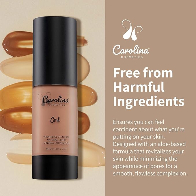 Foundation in Cork Shade Plant-Based - Hydrating, Pore-Minimizing & Buildable Coverage - Vegan, Non-GMO, Paraben-Free - 1oz