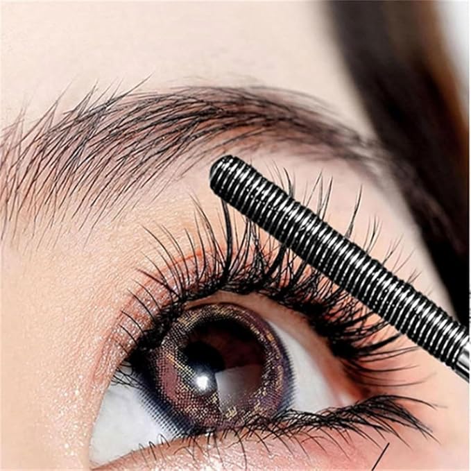 Zkyo Steel Tube Eyelash Primer, Small Steel Tube Mascara, Waterproof Long-Lasting 3D Curling Eyelash Iron with No Flaking, Sweat-Proof, Lengthening, Quick-Drying and Reuse (1pc)