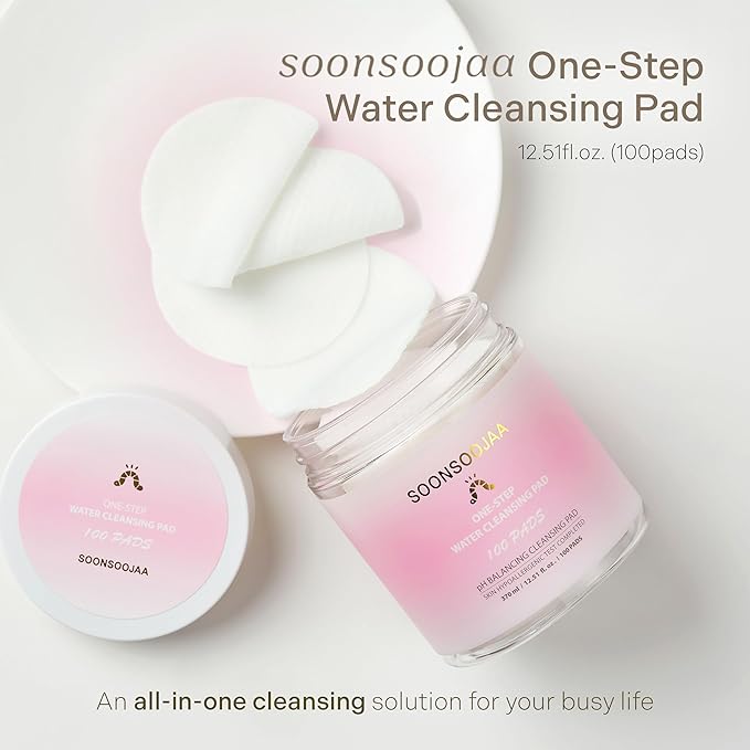 Soonsoojaa One-Step Water Cleansing Pad 370ml / 12.51fl.oz. (100pads)