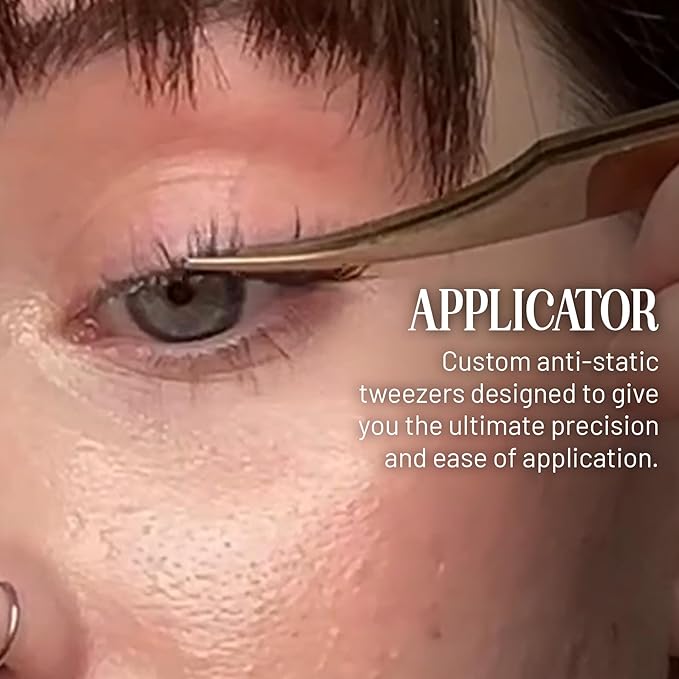 Lilac St. Lash Applicator for Faux Eyelash Clusters - Custom made for Precision Lash Placement - Use for Lash Extension Wisps and False Lashes