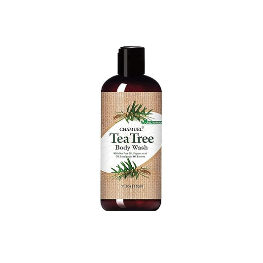 Tea Tree Body Wash - Made With Natural Ingredients To Fights Itchy Skin, Body Odor, Athlete's Foot, Jock Itch & Toenails Issues - Organic Scented - Men & Women (11.8oz)