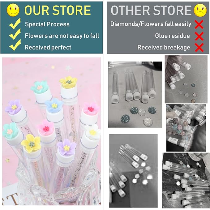 20 Pcs Mascara Wands Tube Set Reusable LashBrush Rose Flower Tube Eyelash Brush Tubes SpooliesLash Extension Brushes Applicators Makeup Tools (5-petal-MIX)