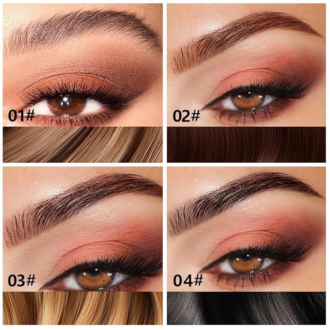 Brow Kit, Eyebrow Pomade,Eye Brow Contour Palette with Double-ended Eyebrow Brush, Full Defined Natural Brows, Long-Lasting Waterproof,04
