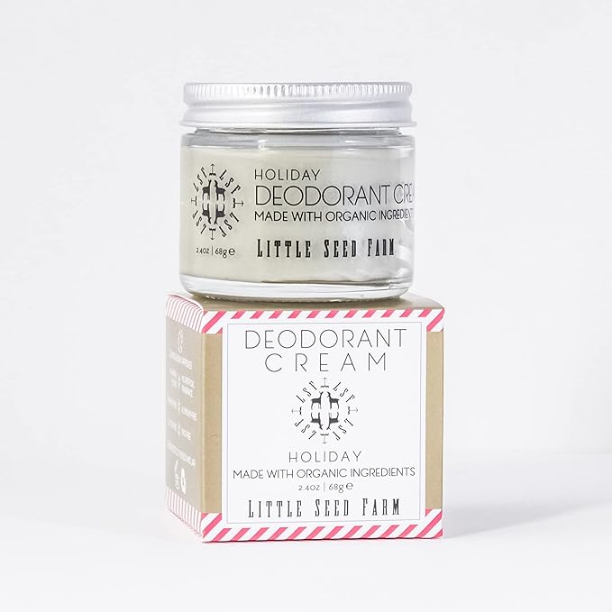Little Seed Farm Holiday Deodorant Cream, Aluminum Free Deodorant for Women or Men, 2.4 Ounce - Seasonal Release
