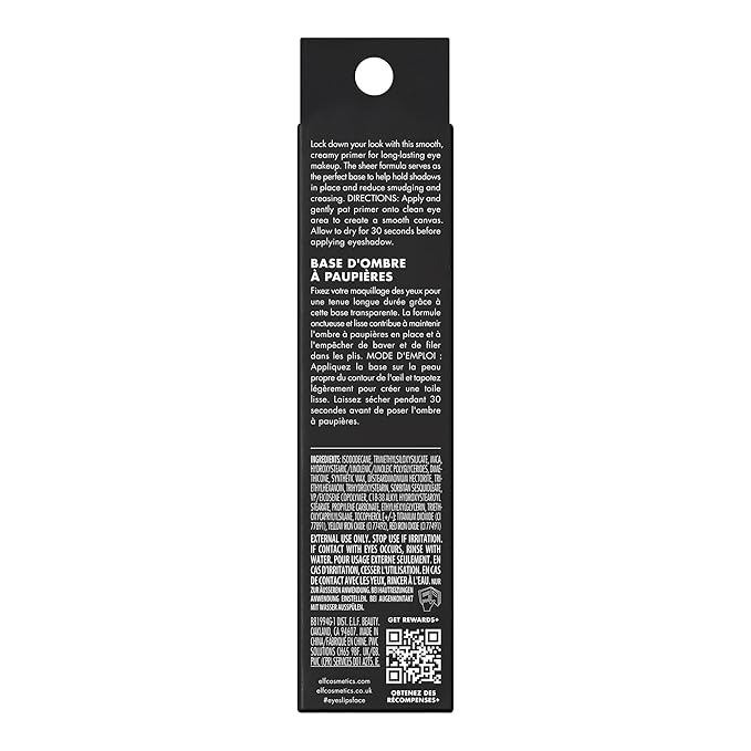 e.l.f. Lock It Down Eyeshadow Primer, Smooth, Creamy Primer For Long-Lasting Eyeshadow, Intensifies Liquid & Powder Color, Vegan & Cruelty-free