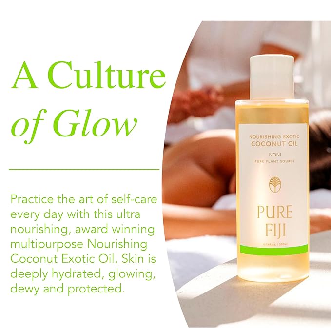 PURE FIJI Nourishing Exotic Coconut Body Oil, Noni (7.7 fl oz/230ml)