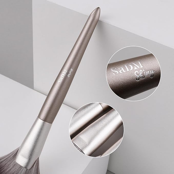 Makeup Brush Set (15 Pieces) - Includes Foundation, Powder, Concealers, Highlighter, Contour, Eye Shadows & Blush Makeup Brushes - Face & Eye Make Up Brushes with Synthetic Bristles
