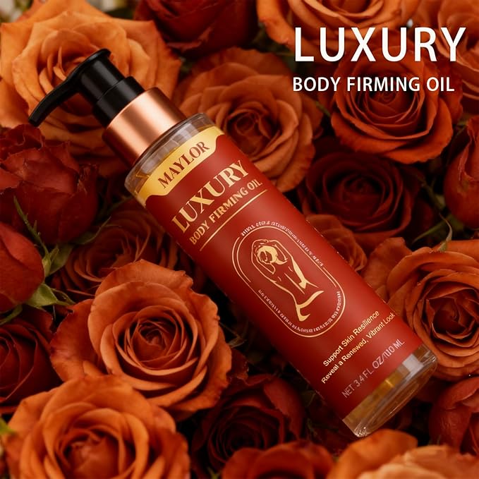 Luxury Body Firming Oil for Hydration & Elasticity, Vitamin E Enriched with Botanical Blends, Lightweight Glow Formula for All Skin Types, Non-Greasy Full Body Treatment (1)