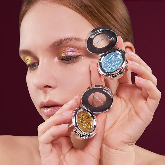 CHARMACY Duochrome Eyeshadow, Insane Shifters Chameleon Eyeshadow, Creates High-Impact, Metallic Eye Looks, 100% Vegan and Cruelty Free (Chameleon-#807, 0.06 Ounce (Pack of 1))