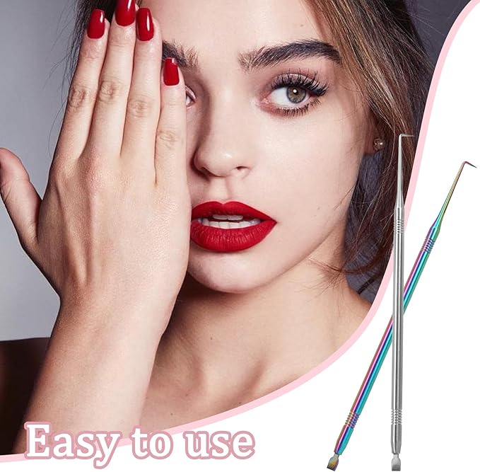 2 in 1 Lash Lift Tool,2 Pieces Stainless Steel Lash Lift and Tint Kit Professional Lash Lift Supplies Metal Lash Lift Rods Eyelash Separator Tool with Separating Comb