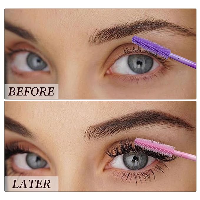 Disposable Silicone Eyelash Mascara Brushes Wands Applicator Eyebrow Brush Makeup Tool Kit Set Tool Bulk