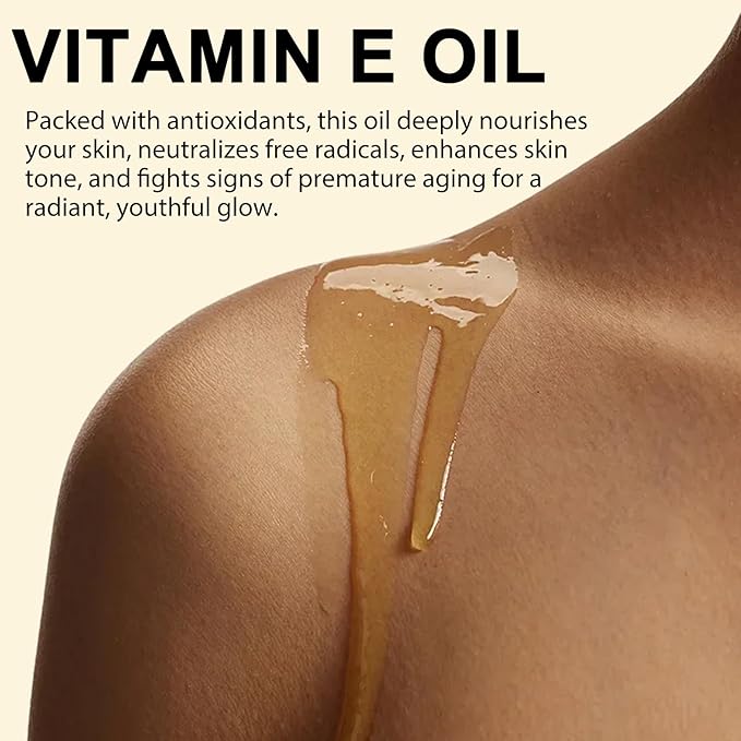 Vitamin E Oil for Scars 2.02 FL OZ 2Pack - All Natural & Vegan Skin Moisturizer
