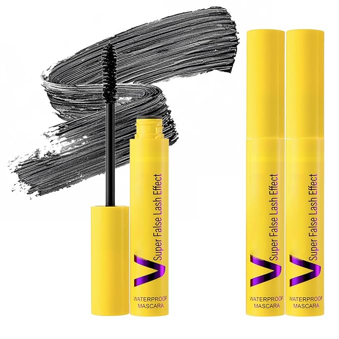 Bubble Mascara, 2025 Upgrade Waterproof Tubing Mascaras, Long-Lasting Mascara Clump-Proof Enhances the Natural Look, Can be Layered to Boost Curl, Length Formula for Bold (3Pcs)