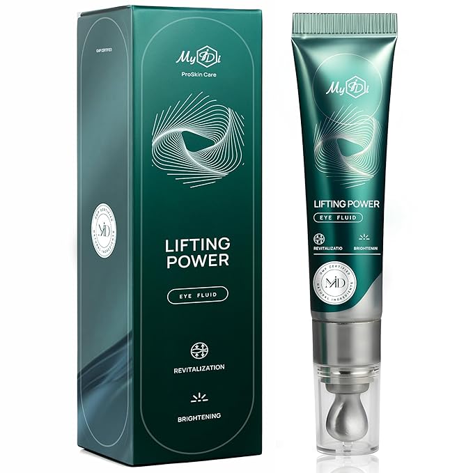 Lifting Power Eye Fluid | Rejuvenating Eye Contour Fluid with 5 Peptides & Vitamins | Niacinamide, Vitamin C, Palmitoyl Tripeptide-1 | 15ml