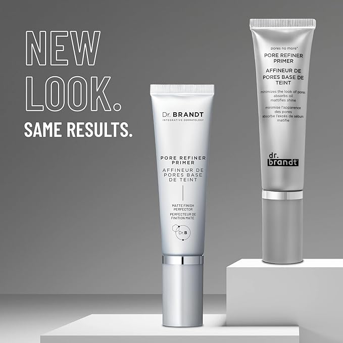 Dr. Brandt Pores No More, Pore Refiner Primer - Instantly Minimizes the Appearance of Pores, Absorbs Oil & Mattifies Shine - 1.0 fl oz