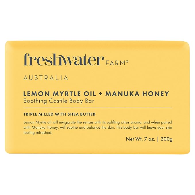 Lemon Myrtle Oil + Manuka Honey Body Bar