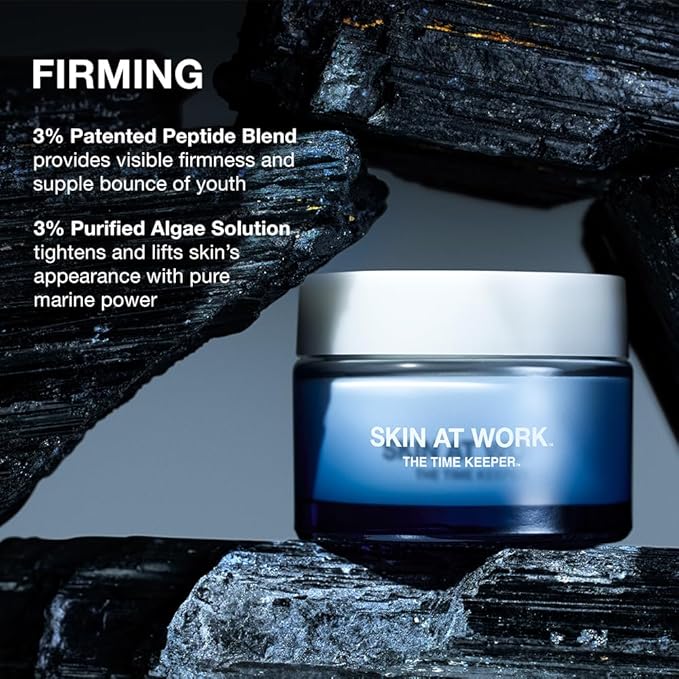 Time Keeper 5-in-1 Peptide Firming Night Cream, 5% Tranexamic Acid, Ceramides for Face, Neck, Eyes, All-In-One Step Serum + Moisturizer