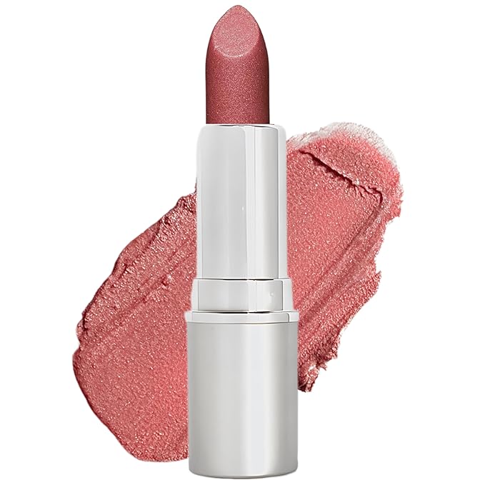 Honeybee Gardens Truly Natural Long Lasting Lipstick, San Francisco, Pink and Peach With Rose, Naturally Hydrating & Nourishing, Vegan, Gluten-Free & Cruelty-Free, 0.11 oz / 3 g