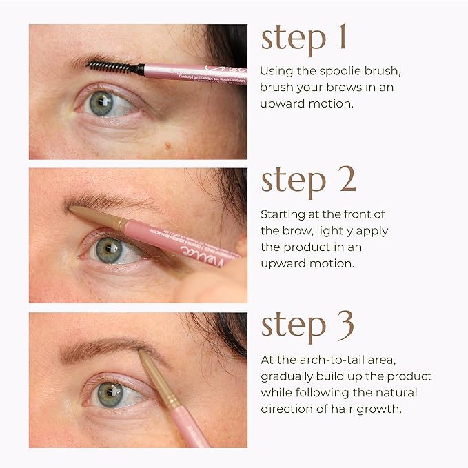 Chella Eye Brow Pencil – Easy-to-Use Brow Definer for Shaping, Filling & Blending – Long-Wear Grey Eyebrow Pencils for Women with Precise Tip (Grey)