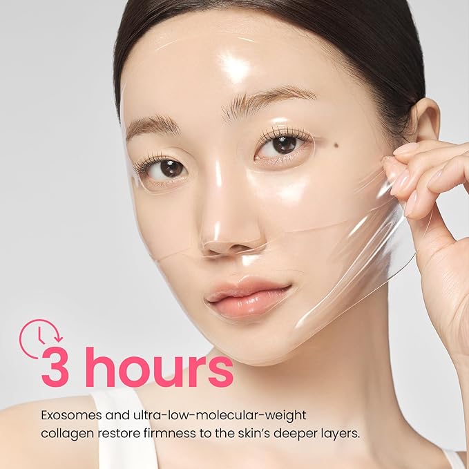 Korean Facial Sheet Mask (Collagen Essence), 4 Count (30g Each) – Moisturizing Care for Smooth-Looking Skin