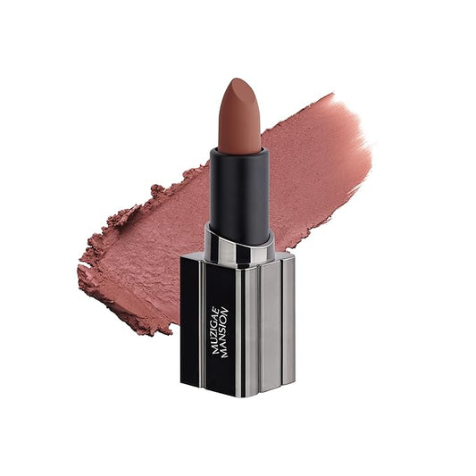 Moodwear Blur Lip Stick – Soft Blurring Tint, Long-Lasting Hydrating, Waterproof K-Beauty – MLBB & Bold Red Shades (Sleek Metallic Design) (Soft Matte Blurring Effect) (002 MAXI)