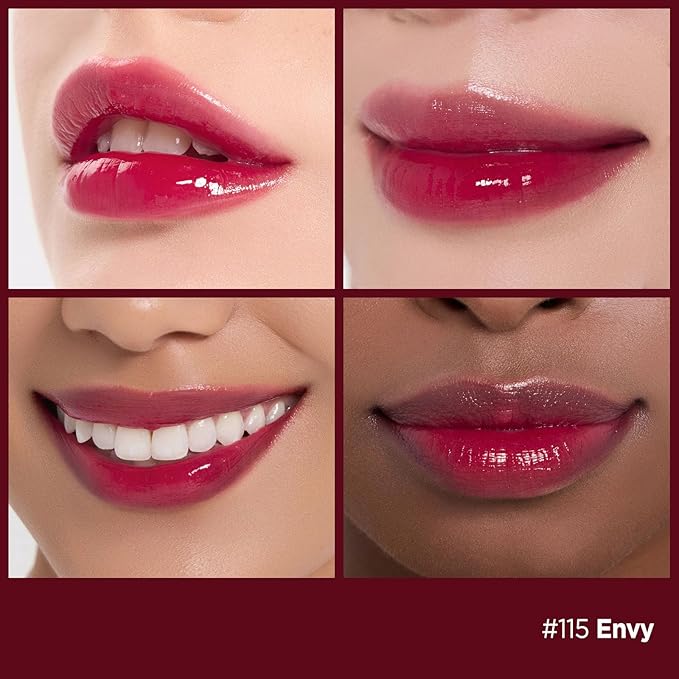 Laka Fruity Glam Lip Tint Mini, Glowing Lip Stain with Wide Color Spectrum, Hydrating & Lightweight Texture, Long-Lasting Bold Stain, Non-Sticky, Vegan, K-Beauty (115 Envy)