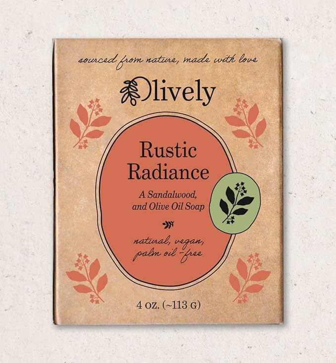 Olively Sandalwood and Olive oil soap - Body and Face - No Chemicals, 100% natural ingredients