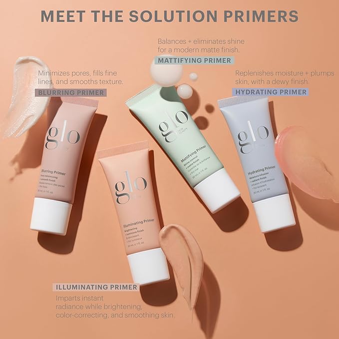 Glo Skin Beauty Illuminating Primer with Vitamin C – Brighten & Correct Skin Tone for Smoother Makeup Application, Radiant Glass Skin Finish, for All Skin Types