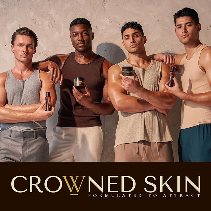 Crowned Skin Monarch Body Butter Cologne for Men | Spicy and Bold | New Moisturizing Formula Scented with White Musk & Cedarwood | Infused with Natural Shea & Mango Butters | All-Day Fragrance | 4.4oz
