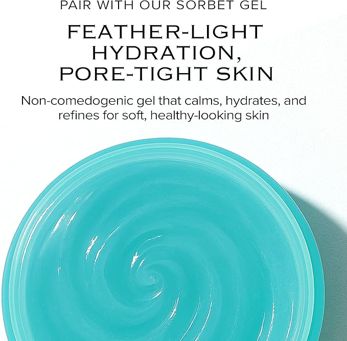 Ice Sorbet Toner Pads | Skin Prep Wipes for Puffiness, Under Eye Bags & Instant Face Lift | Gel Pads for Sunburn Relief & After Sun with 30% Glacial Water & Caffeine | Pack of 2 (120 Count)