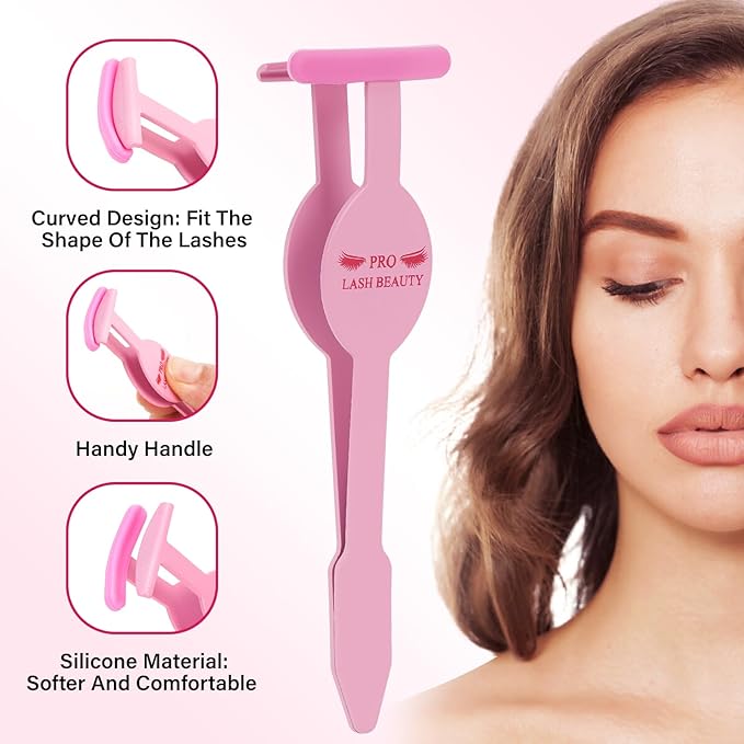 Lash Applicator Tool DIY Eyelash Extension Tweezers Kit Eyelash Applicator Tool (3 pcs)