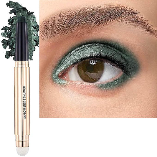Green Eyeshadow Stick Eye Makeup Cream Shimmer Smooth Glitter Dark Light Matte Single Crayon Primer Palette Eyeliner Eyeshadow Pencil Natural Waterproof Long Lasting