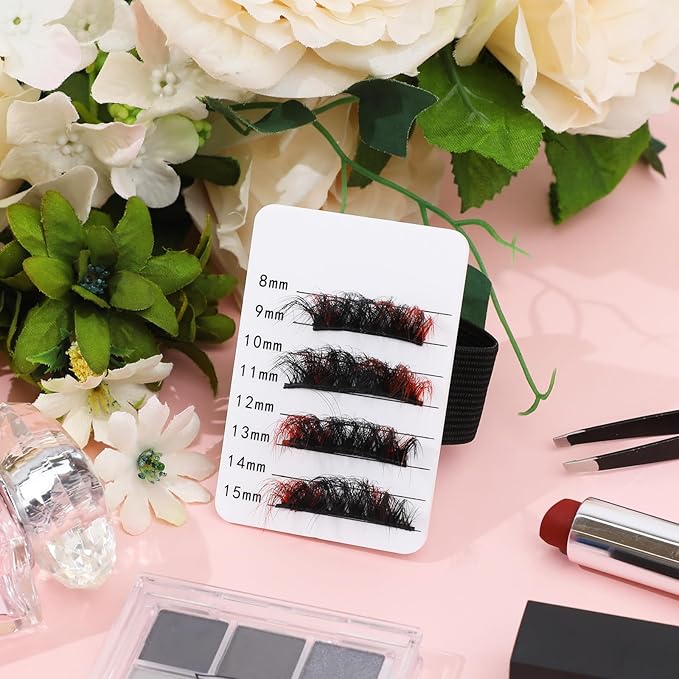 False Lash Tray, 4 Pack Lash Holder Lash Tiles for Lash Extension Supplies Eyelash Extension Hand Pallet with Adjustable Wrist Strap False Lash Tray Tools One Size Fits Most Eyelash Extension Holder