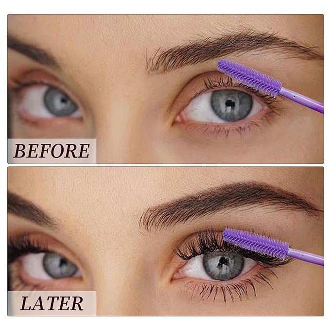 Disposable Silicone Eyelash Mascara Brushes Wands Applicator Eyebrow Brush Makeup Tool Kit Set Tool Bulk