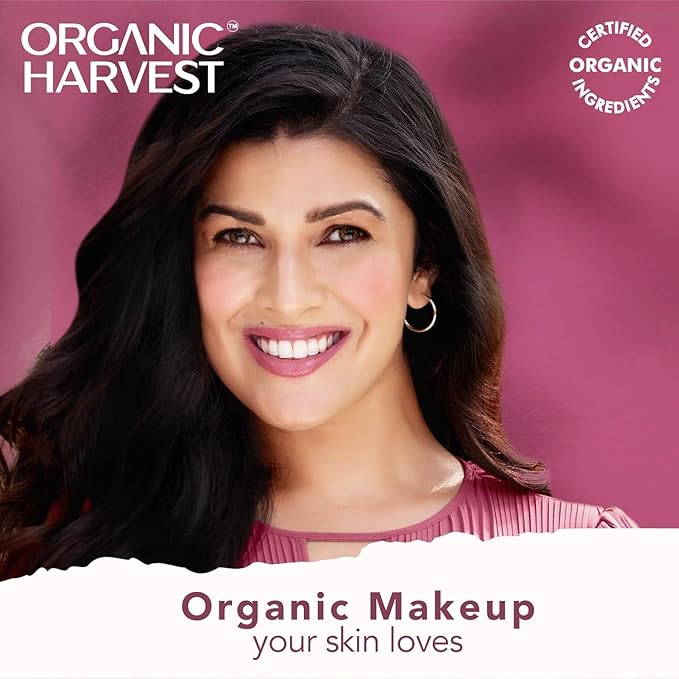 Orga.nic Harv.est Moisture Matte Lipstick - Brown Sugar | Long-Lasting Brown, Creamy Matte Lipstick | Hydrating Formula | Certified Organic Makeup | Cruelty-Free & Vegan, 4gm