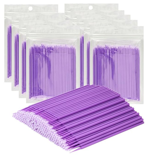 1000 Pcs Micro Brush for Eyelash Extension, Disposable Eye Lashes Mascara Wands Micro Swabs