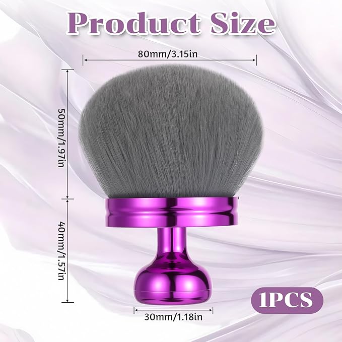 Body Makeup Brush, Extra Large Body Brush for Self Tanner 3.2 Inch Sphere Kabuki Brush Blend Blur Powder Brush Professional Makeup Tool for Face Leg Back Sunscreen Applicator, Wet or Dry Use