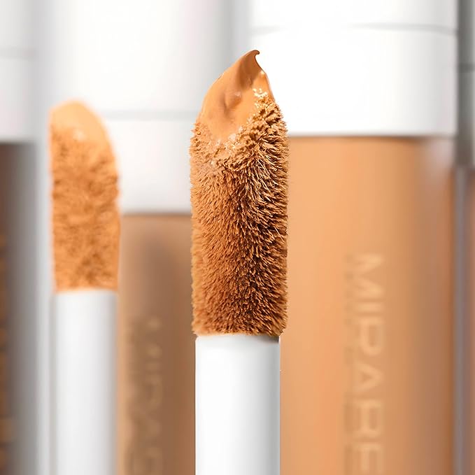 Mirabella Invincible For All Perfecting Under Eye Concealer Full Coverage - Hydrating Makeup Concealer for Dark Circles, Fine Lines & Wrinkles w/Hyaluronic Acid - Light L100