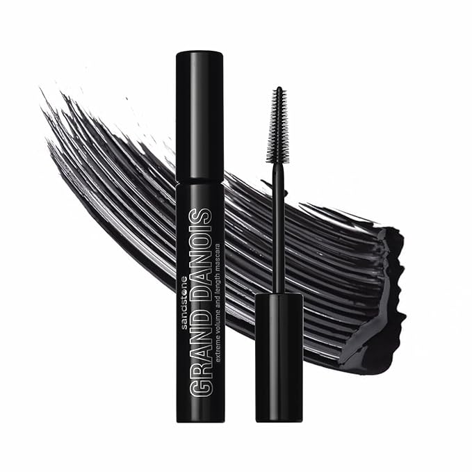 Hypoallergenic Mascara Sensitive Eyes - Smudge-Proof, Sweatproof, Lengthening - Maximum Volume and Length - Vegan and Non Toxic