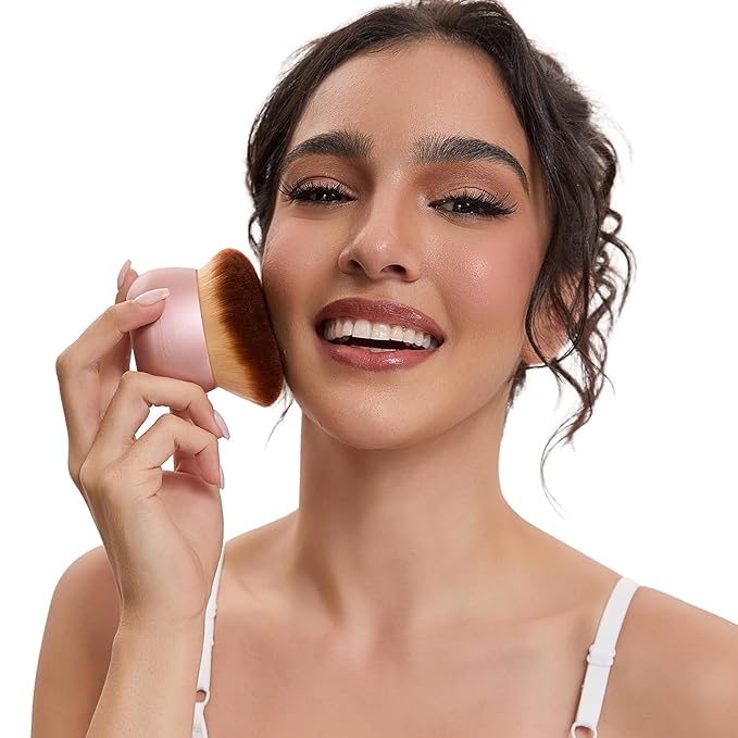 Oversize Self Tanner Brush Extra Large Body Makeup Brush, 75 mm Wide-headed Kabuki Brush With Soft Synthetic Hair for Leg Makeup& Bronzer Blend, Provides More Even Application