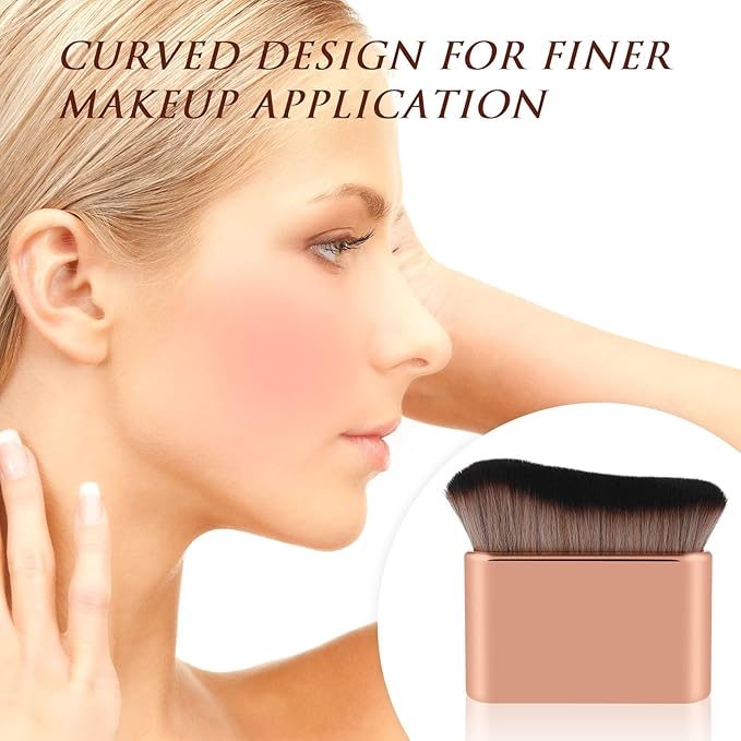 Tanning Brush, Body Makeup Brushes Self Tanner Brush Kabuki Foundation Brushes Makeup Blend & Blur Tan Applicator for Body & Leg Tanning for Tanners Mousse